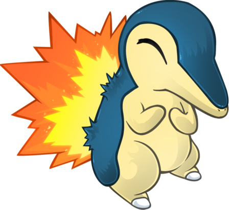 Dragonite Pokémon Go - Cyndaquil Png (450x410)