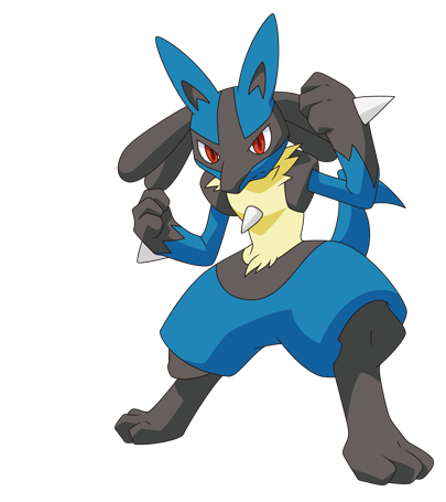 Pokémon Which Once Served Aura Guardian, Aaron - Pokemon Lucario (404x461)