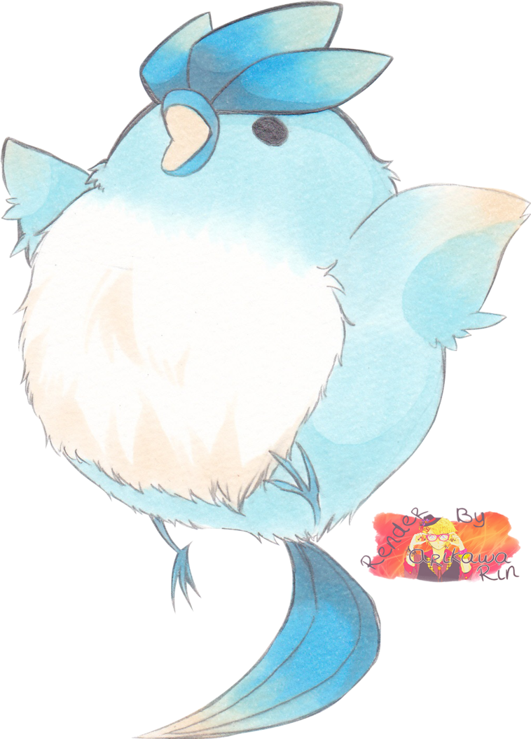 Articuno Cute Render - Chibi Articuno (758x1055)