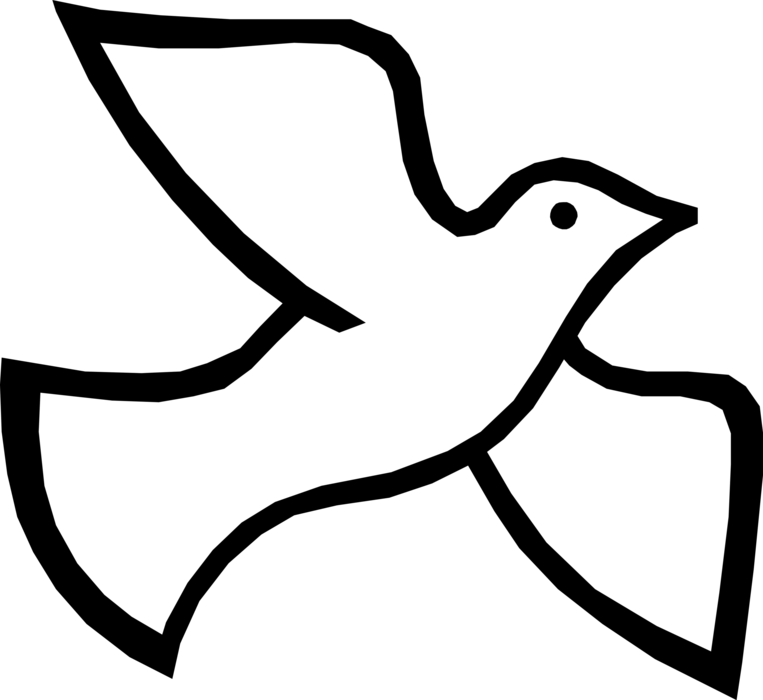 Vector Illustration Of Christian Holy Trinity Spirit - Symbols For Holy Spirit (763x700)