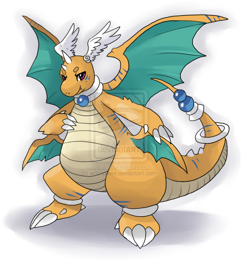 Mega Dragonite By Witchpaws - Pokemon Mega Dragonite X (900x906)