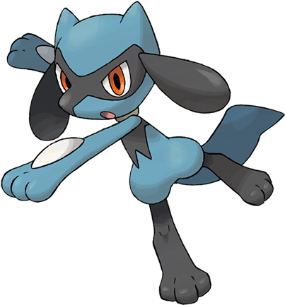 Riolu 447 Udvikler Sig Til Lucario - Pokemon Black And White (475x475)