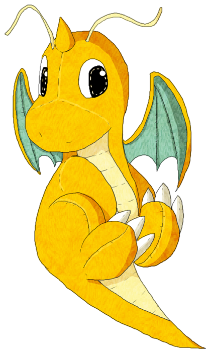 Peluche Dragonite By Cosecha De Estio - Cartoon (484x738)