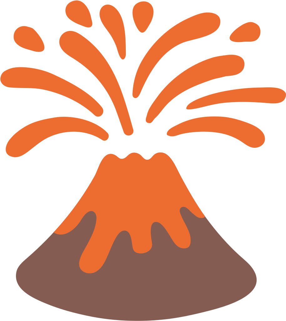 File - Emoji U1f30b - Svg - Volcano Emoji (1024x1024)