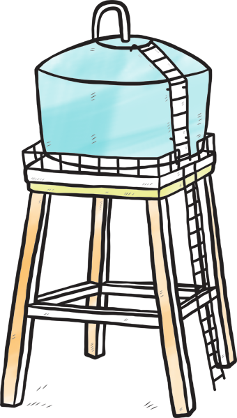 Water Tank - Water Storage Tanks Cartoon - (340x599) Png Clipart Download Water Tank - Water Storage Tanks Cartoon - (340x599) Png Clipart Download