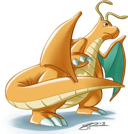 Pokémon Go Cartoon Mythical Creature Fictional Character - Imagens Do Pokemon Dragonite (500x524)