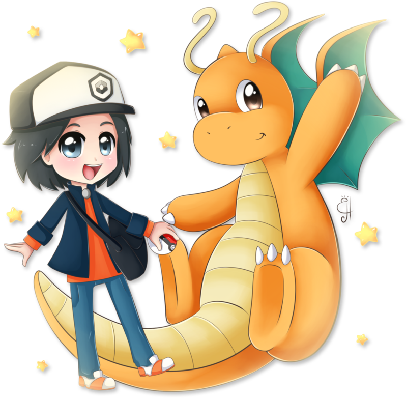Pokemon Commission Dc And Dragonite By Exceru-karina - Pokemon Kawaii Dragonite (894x894)