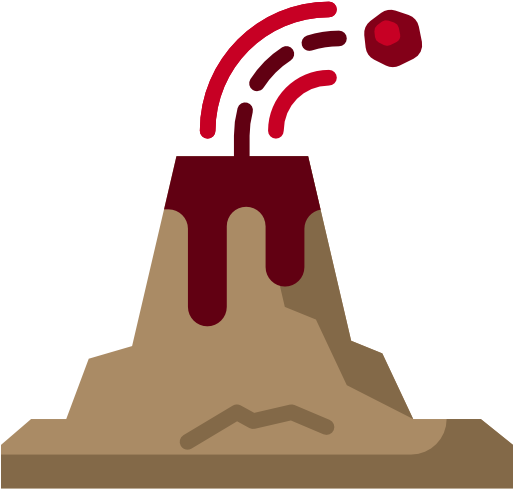Volcano Free Icon - Volcano Free Icon (512x512)
