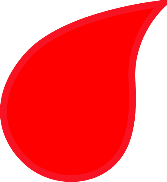 Blood Drop Clip Art At Clker - Blood Drop Clip Art At Clker (552x600)