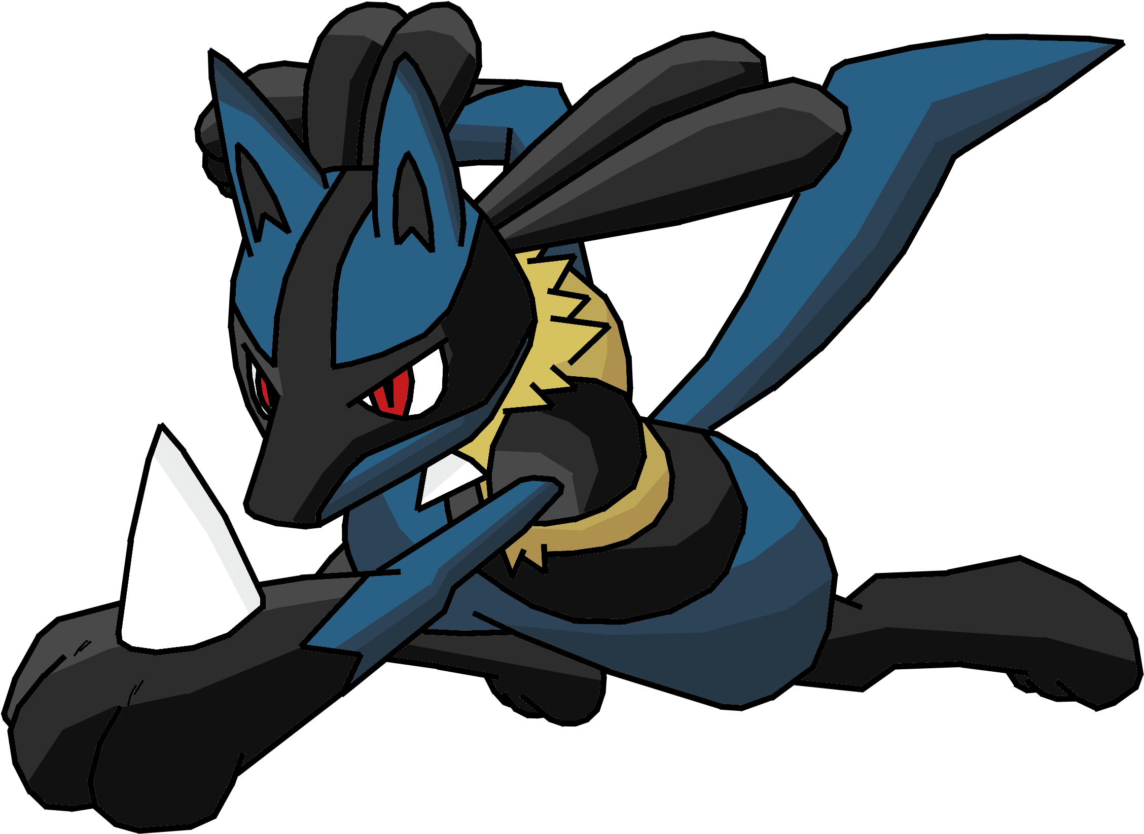 Lucario Bt Style By Riolulucariofan9000 Lucario Bt - Cartoon (2560x1713)