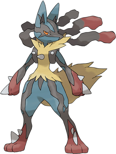 Mega Lucario Is The Mega Evolution Of Lucario, Introduced - Pokemon Mega Evolution Lucario (391x530)
