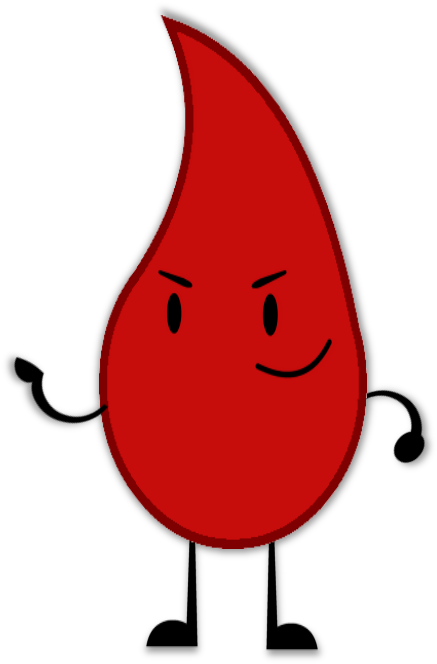 Blood Drop - Bfdi Drop (482x671)