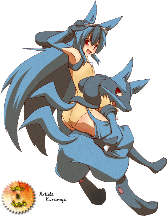 Pokemon Minor All Colors Images - Lucario Gijinka (604x748)