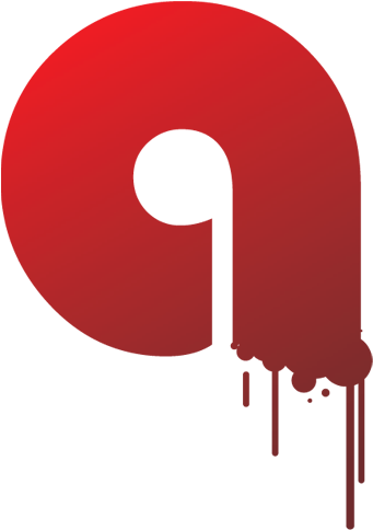 Letter Q Icon That Drops Of Blood - Sign (512x512)