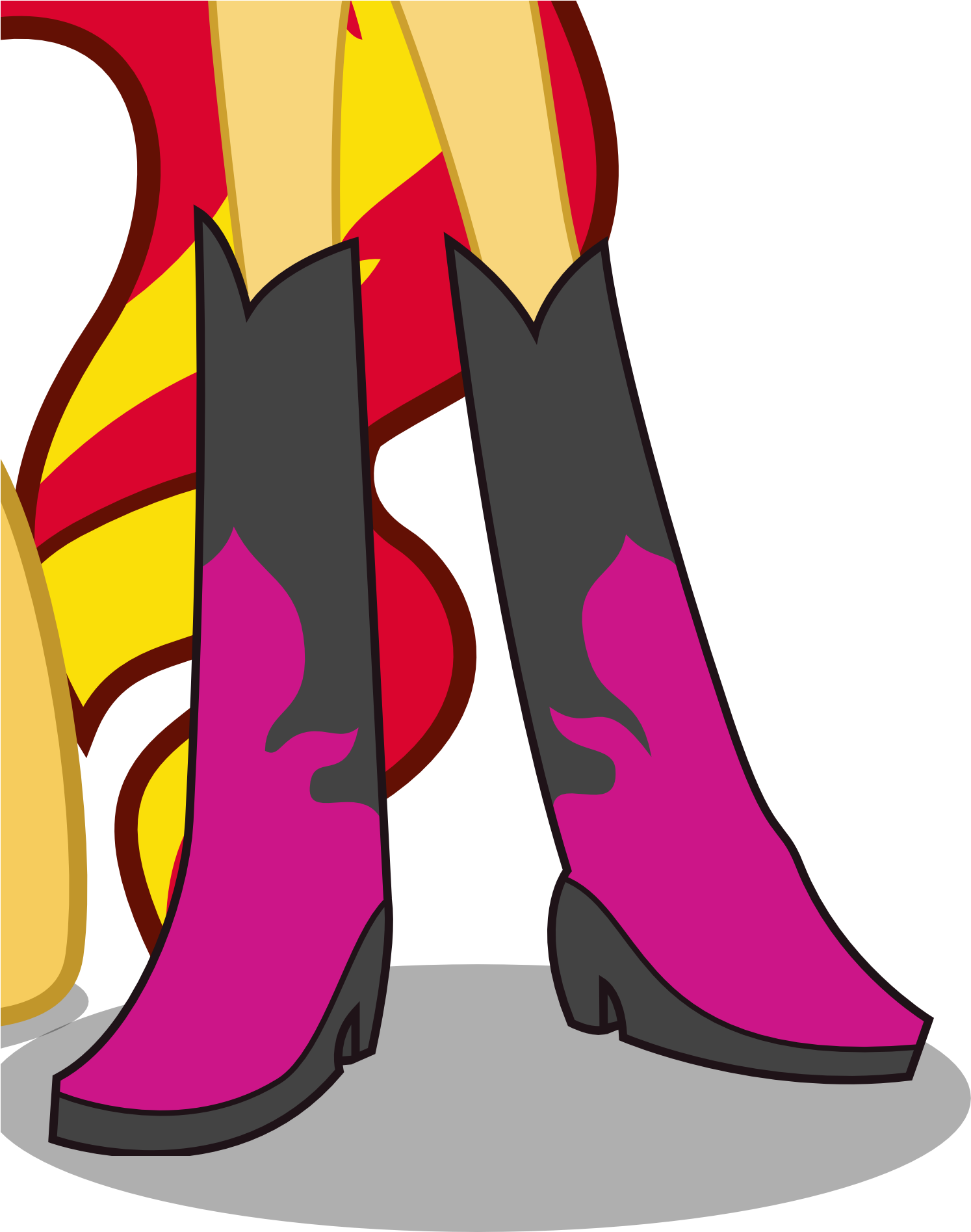 Sunset Shimmer's Boots 18 - Sunset Shimmer Equestria Girls Png 2 (1602x1894)