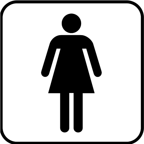 Ladies Rest Room Public Toilet Bathroom Clip Art - Latinas Do It Best (800x800)
