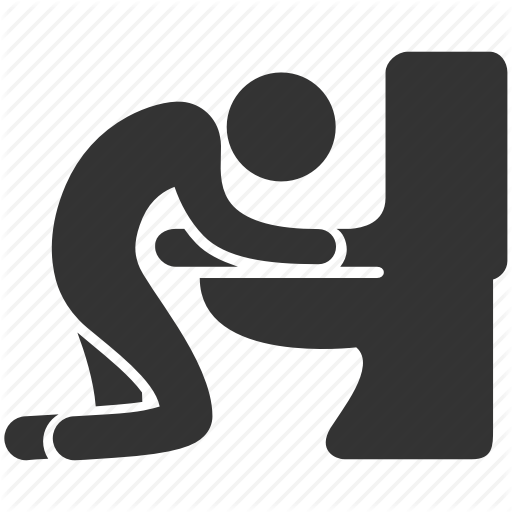 Download Drunk, Puke, Restroom, Throw Out, Toilet, - Throw Out (512x512)