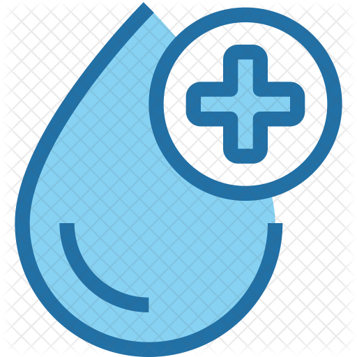 Blood Drop Icon - Gota De Agua Pixeles (512x512)