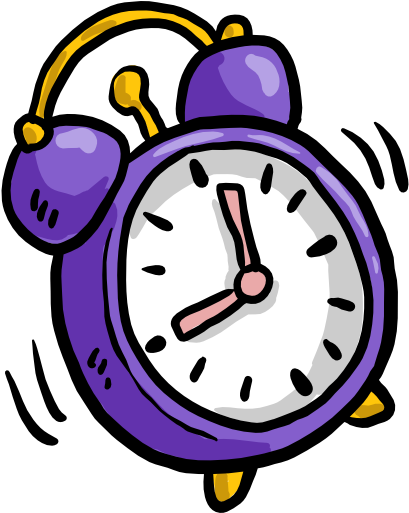 Alarm Clock Icon - Cartoon Timer (512x512)