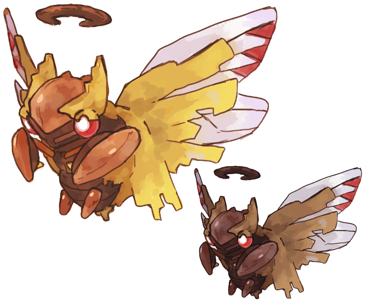 Pokemon Shedinja And Ninjask (796x697)