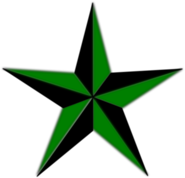 Texas Star Clip Art At Clker Com Vector Clip Art Online - Old School Star Tattoo (600x579)