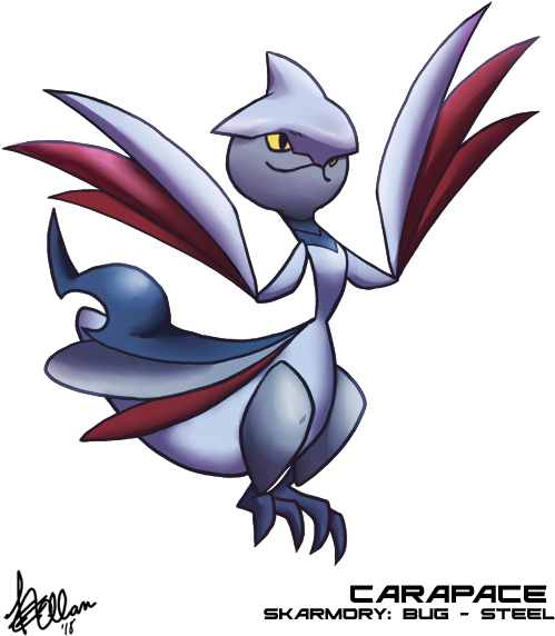 Pokemon Pkmn Leavanny Fusions Breed Breloom Skarmory - Pokémon (510x660)