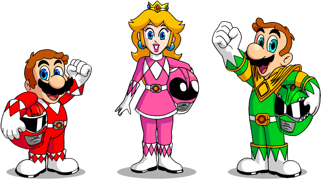 Power Ranger Clip Art - Super Mario Power Rangers (1280x720)
