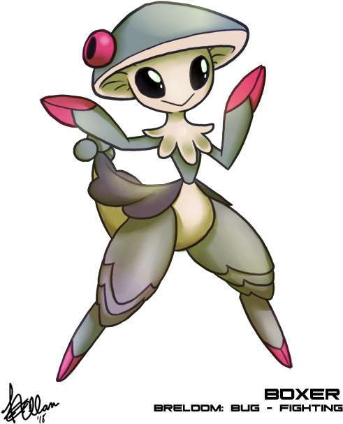 Pokemon Pkmn Leavanny Fusions Breed Breloom Skarmory - Pokémon (510x660)