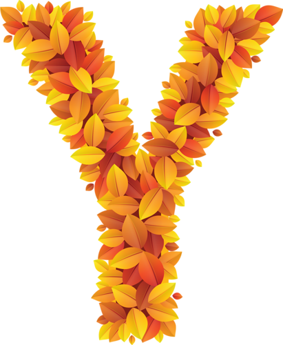 Tube Alphabet - Sunflower (411x500)