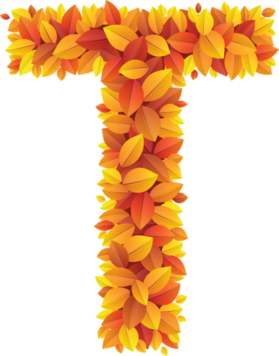 Tube Alphabet - Sunflower (392x500)
