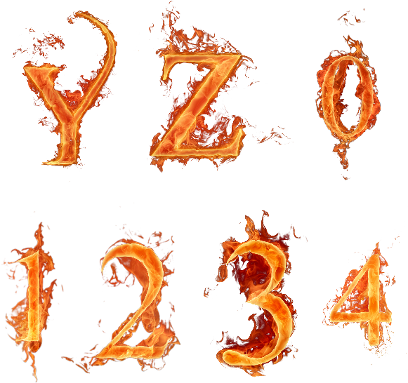 Letras De Fuego Abecedario (600x600)