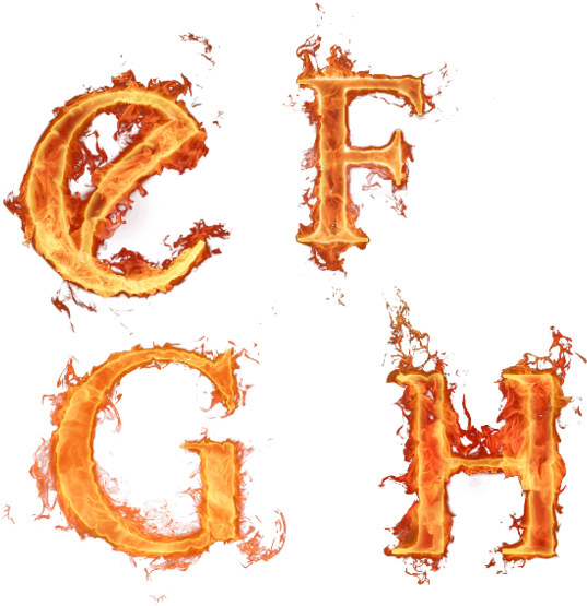 Flaming Alphabet (600x587)