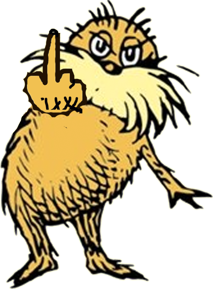 I Am The Lorax, Once Again, I Speak For The Trees, - Birds In The Lorax (692x938)
