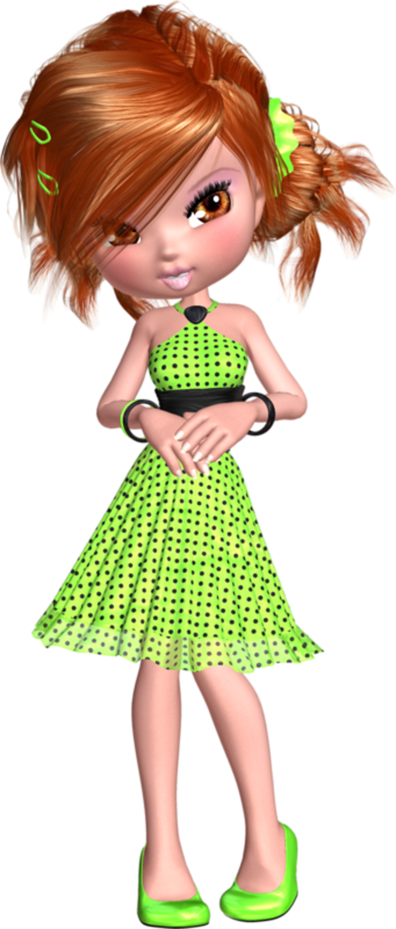 Page 2 Lime Green Polka Dot Dress - Polka Dot (800x1876)