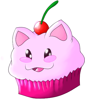 Cup Cake Kitty By Heart0fink - Cup Cake Kitty By Heart0fink (682x689)