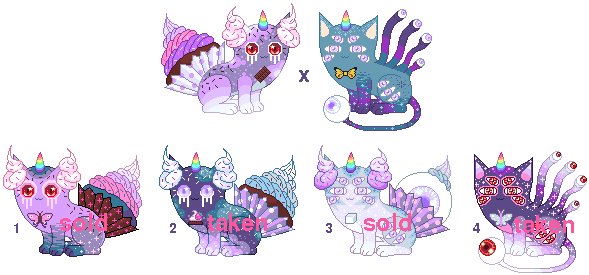 [closed] Cupcake Butt X Eyeball Mutant Breeding By - Cartoon (650x299)