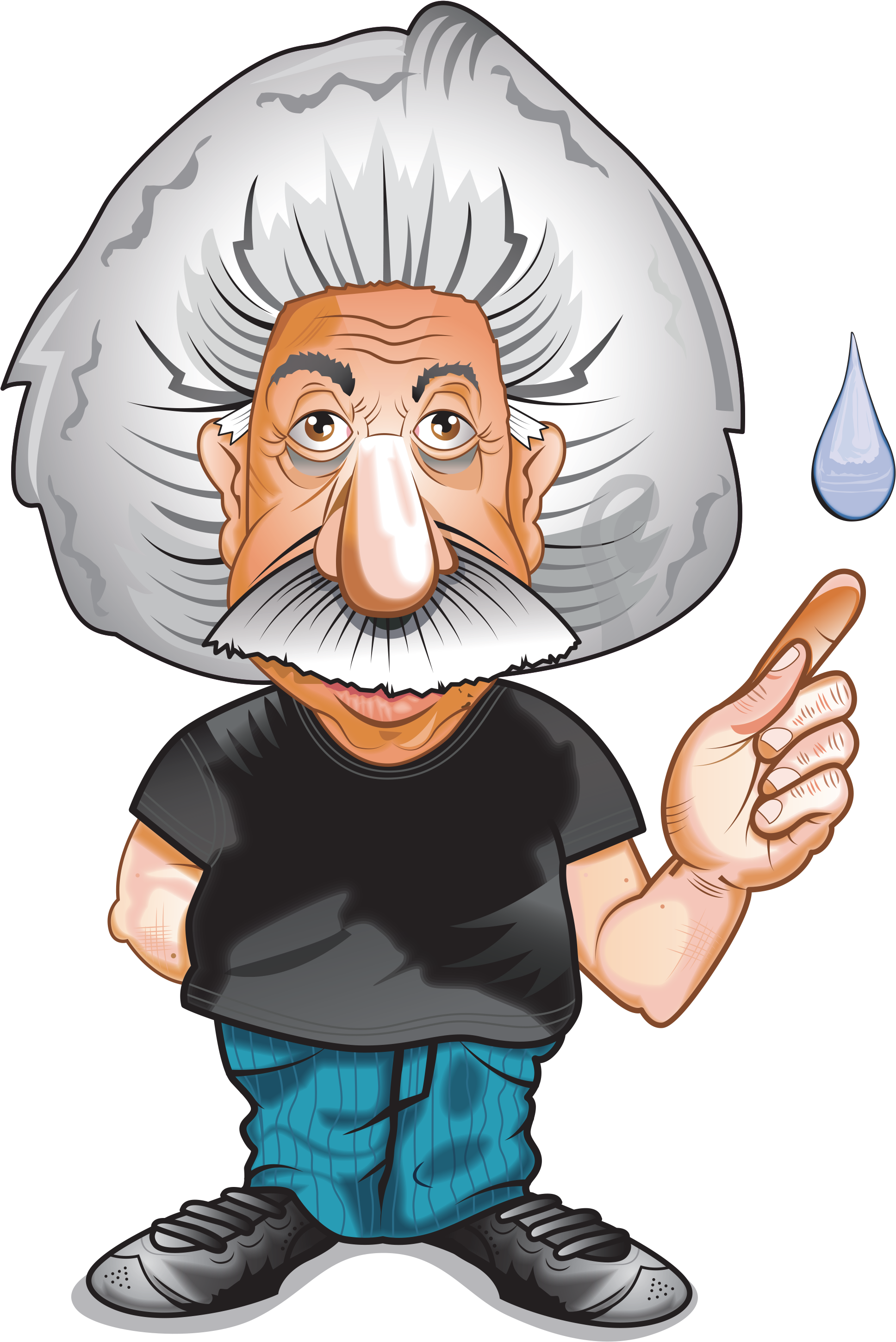 Einstein Plumbing Inc - Einstein Cartoon (1946x2945)