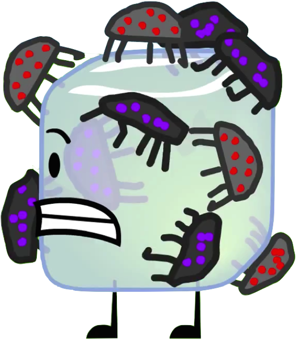 Ice Cube Bugs - Battle For Dream Island Bug (603x686)