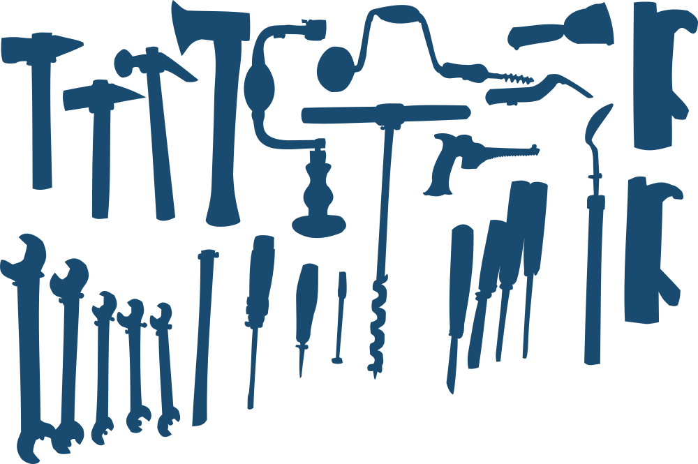 Clip Art Details - Tool Wall Vector (1000x665)