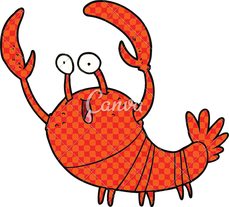 Cartoon Lobster Stock Ilrations 1 - Drawing (800x721)