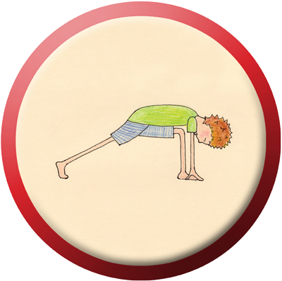 Leg Lunge - Blank Clock Face (400x399)