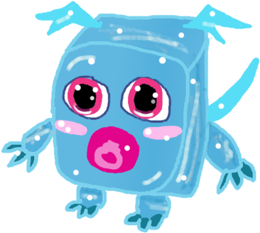 Icecube Dragon By Sherubiigd - Dragon City Icecube Dragon (400x377)