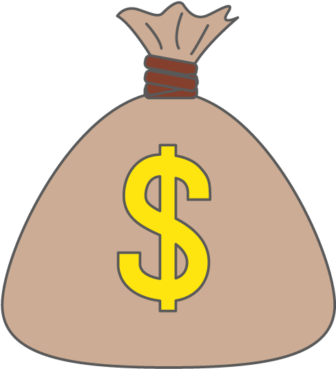 View All Images-1 - ドル イラスト 袋 (640x640)