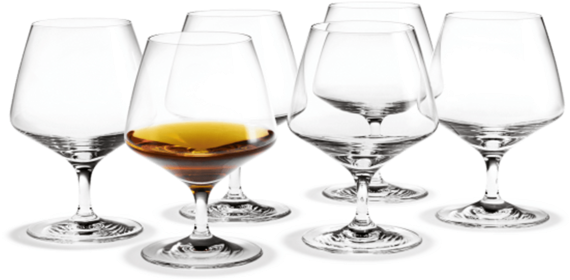 Perfection Glass Series By Holmegaard - Holmegaard Perfection Cognac Glass 12 Oz, Set (600x600)