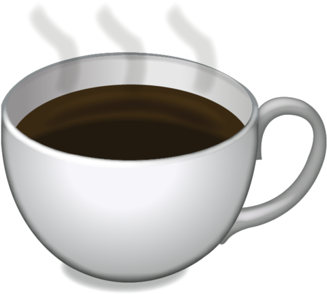Download Hot Coffee Emoji Icon - Coffee Cup Emoji Png (480x480)
