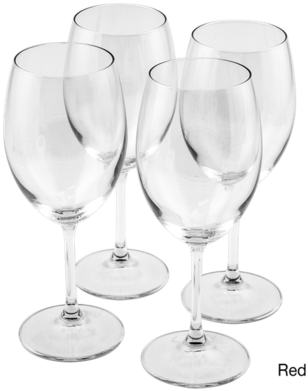 Daily Steals [4 Pack] Bormioli Momenti Wine Glasses - Red Wine (400x400)