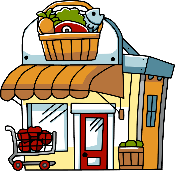 A Supermarket - Super Scribblenauts (691x677)