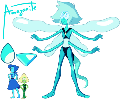 “here's A Lapis And Peridot Fusion I Made - Lapis And Peridot Fusion (500x426)