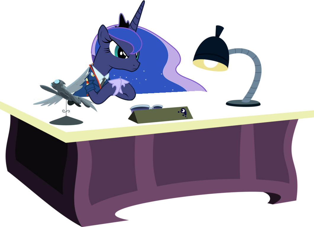 Princess Luna Fluttershy Rainbow Dash Princess Celestia - My Little Pony Office (1061x767)