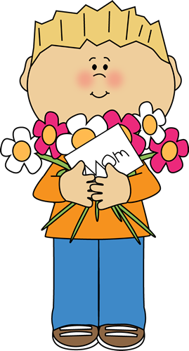 Happy Mother's Day Boy - Mothers Day Card Clipart (269x500)